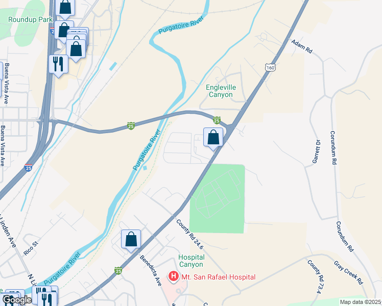 map of restaurants, bars, coffee shops, grocery stores, and more near 200 Lea Street in Trinidad