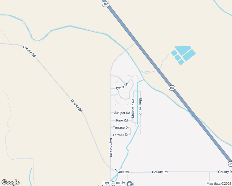 map of restaurants, bars, coffee shops, grocery stores, and more near 6 Marianne Way in Big Pine