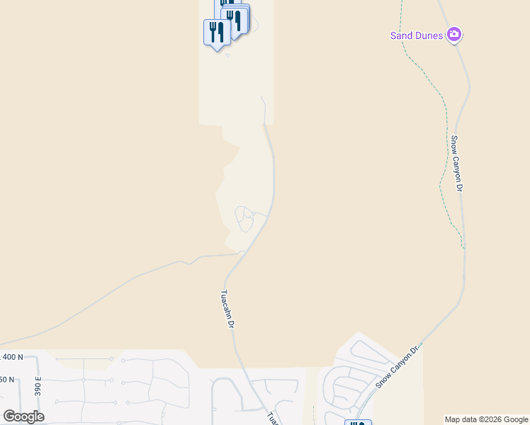 map of restaurants, bars, coffee shops, grocery stores, and more near 800 Tuacahn Drive in Ivins