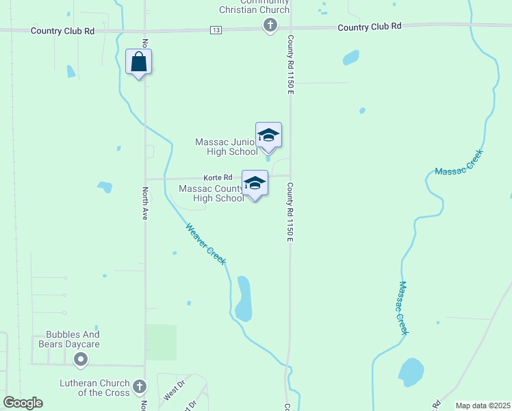 map of restaurants, bars, coffee shops, grocery stores, and more near 2841 Old Marion Road in Metropolis