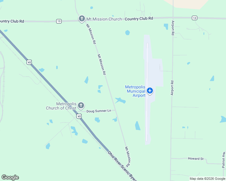 map of restaurants, bars, coffee shops, grocery stores, and more near 736 Mount Mission Road in Metropolis