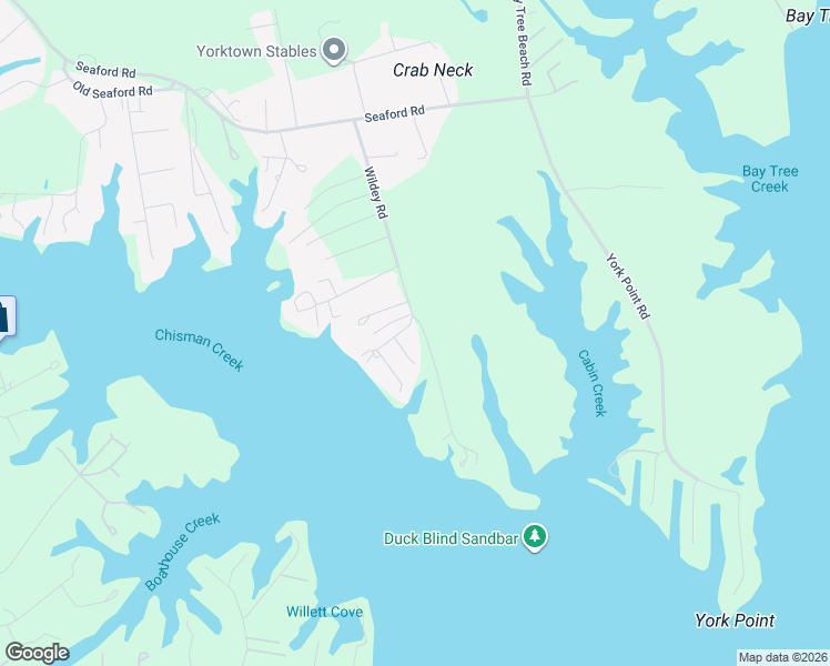 map of restaurants, bars, coffee shops, grocery stores, and more near 501 Wildey Road in Seaford