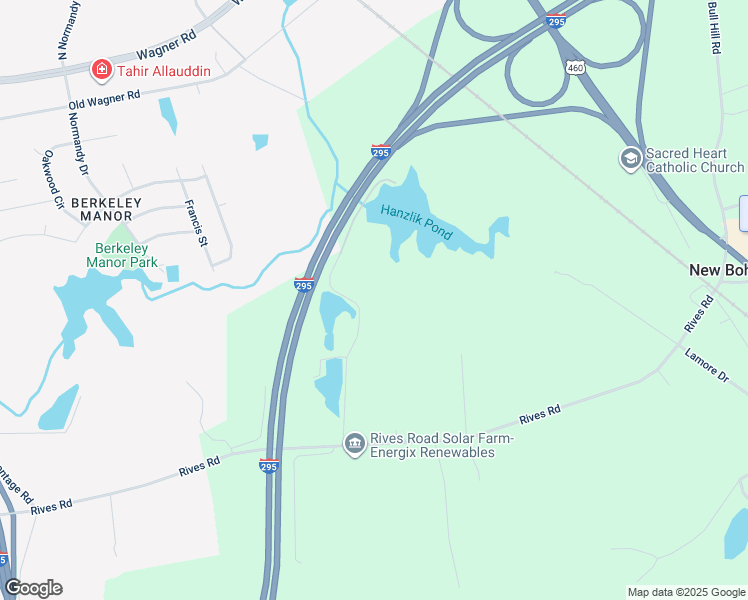map of restaurants, bars, coffee shops, grocery stores, and more near 9455 Lakeshore Drive in Petersburg