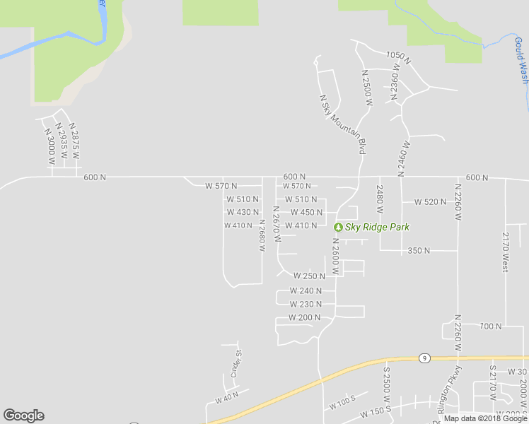 map of restaurants, bars, coffee shops, grocery stores, and more near 425 North 2680 West in Hurricane