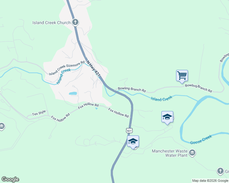 map of restaurants, bars, coffee shops, grocery stores, and more near 9 Bowling Branch Road in Manchester