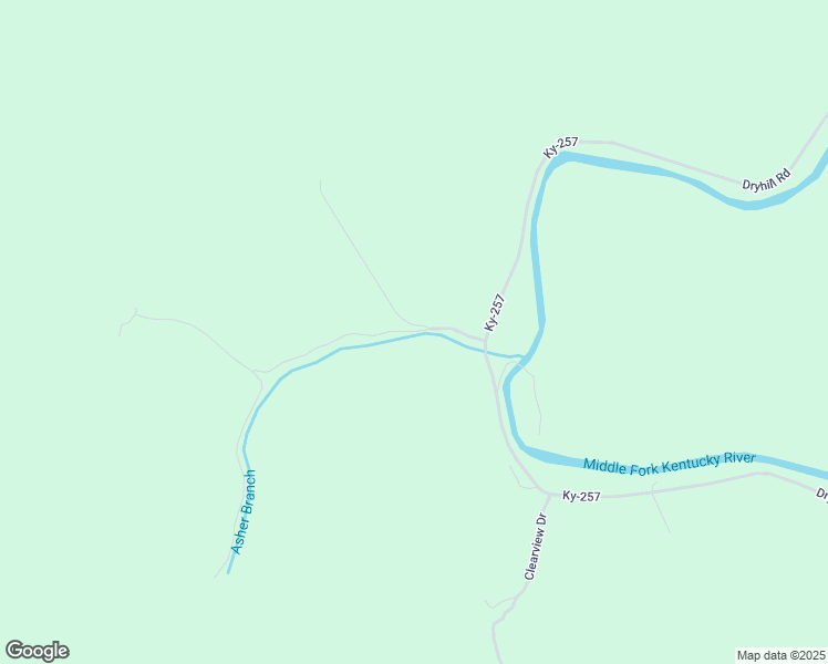 map of restaurants, bars, coffee shops, grocery stores, and more near Asher Branch Road in Hyden