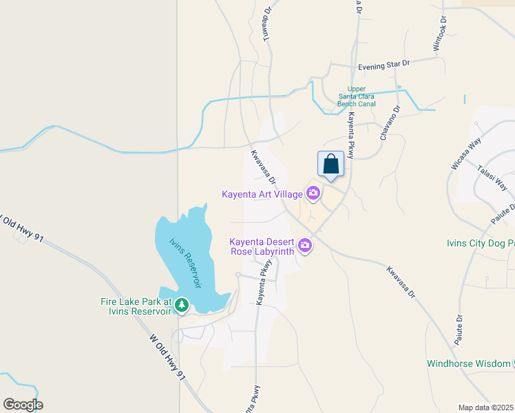 map of restaurants, bars, coffee shops, grocery stores, and more near 1349 Pachua Circle in Ivins