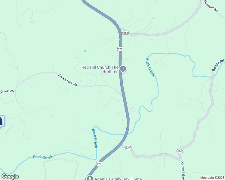 map of restaurants, bars, coffee shops, grocery stores, and more near 6140 Back Creek Road in Boones Mill