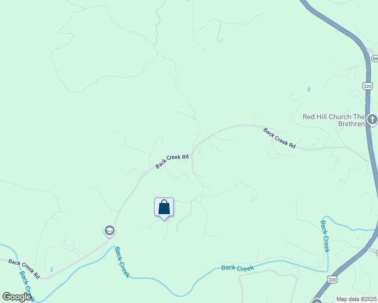 map of restaurants, bars, coffee shops, grocery stores, and more near 6502 South Indian Grave Road in Boones Mill