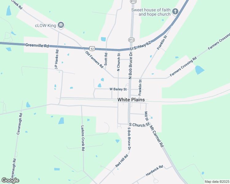 map of restaurants, bars, coffee shops, grocery stores, and more near 140-146 North Church Street in White Plains