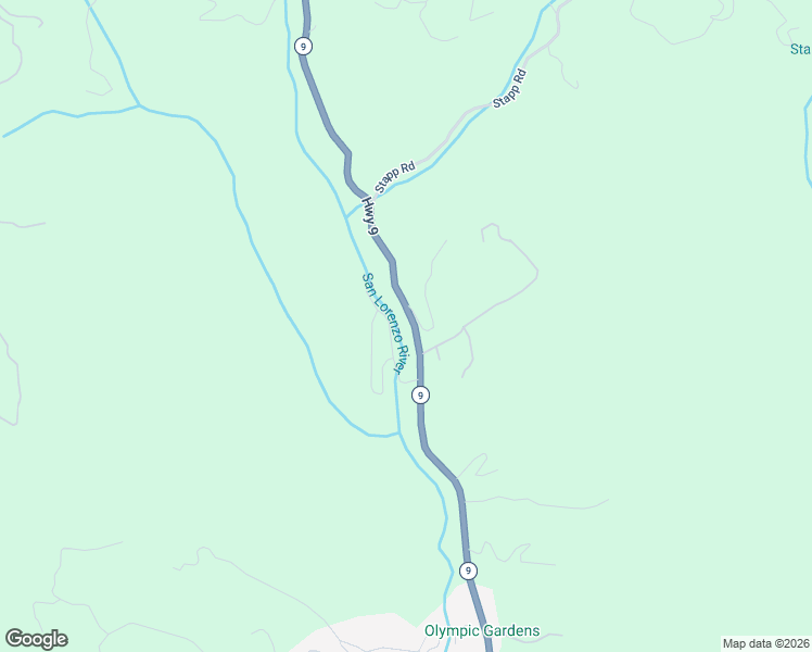 map of restaurants, bars, coffee shops, grocery stores, and more near 17925 California 9 in Boulder Creek