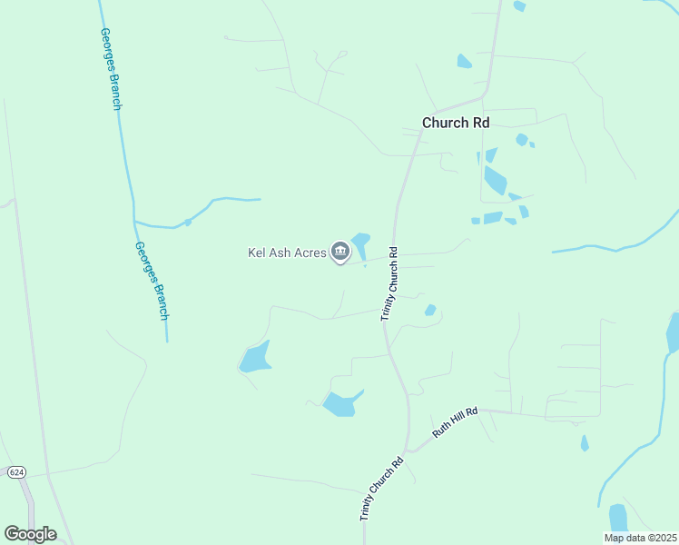 map of restaurants, bars, coffee shops, grocery stores, and more near 6304 Trinity Church Road in Church Road