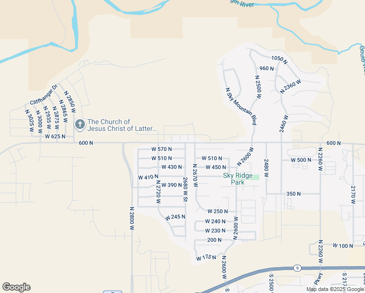 map of restaurants, bars, coffee shops, grocery stores, and more near 2682 West 570 North in Hurricane
