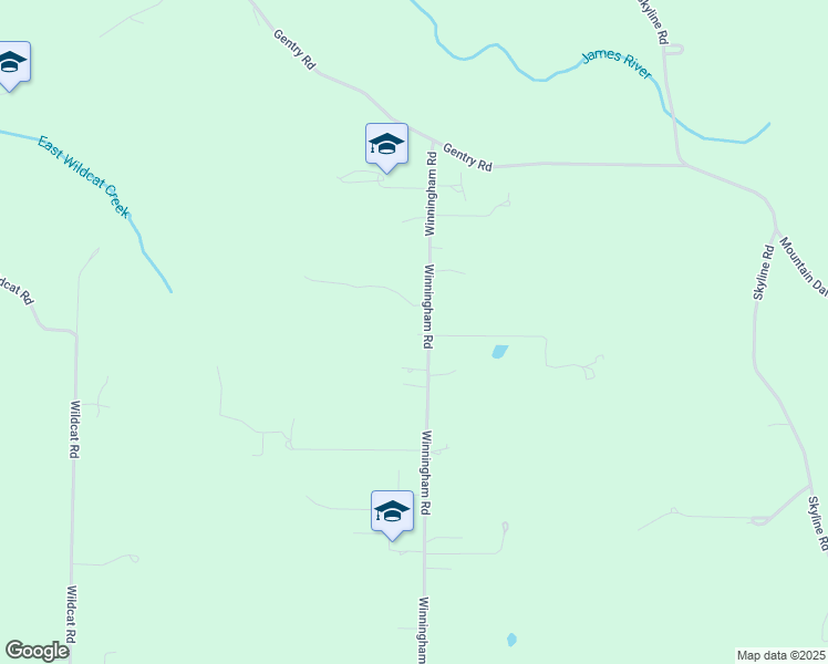 map of restaurants, bars, coffee shops, grocery stores, and more near 1041 Winningham Road in Seymour