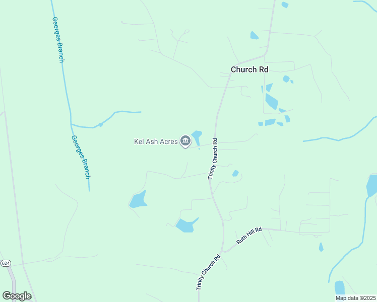 map of restaurants, bars, coffee shops, grocery stores, and more near 6304 Trinity Church Road in Church Road