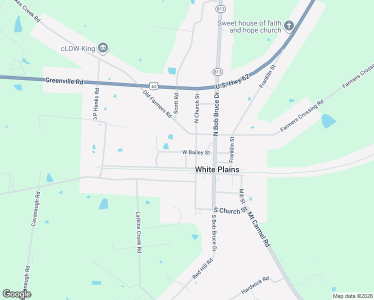 map of restaurants, bars, coffee shops, grocery stores, and more near 140-146 North Church Street in White Plains