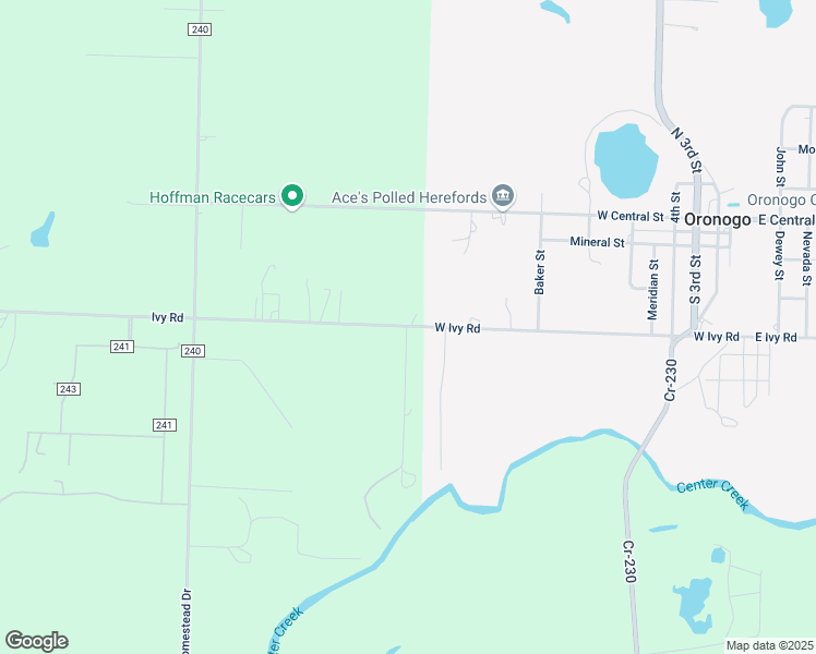 map of restaurants, bars, coffee shops, grocery stores, and more near 8550 West Ivy Road in Webb City