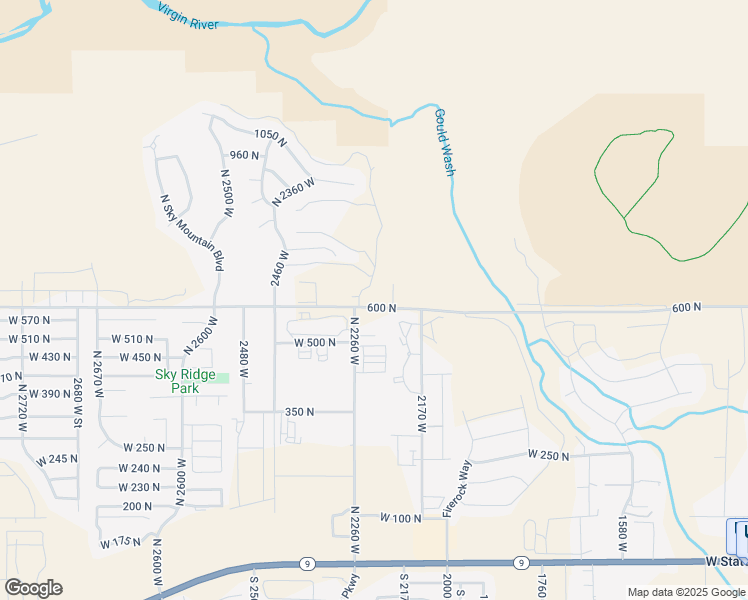 map of restaurants, bars, coffee shops, grocery stores, and more near 2376 Red Cliffs Drive in St. George