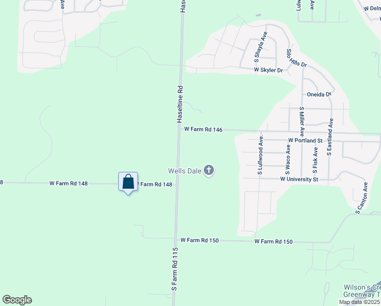 map of restaurants, bars, coffee shops, grocery stores, and more near 1664 South Farm Road 115 in Springfield