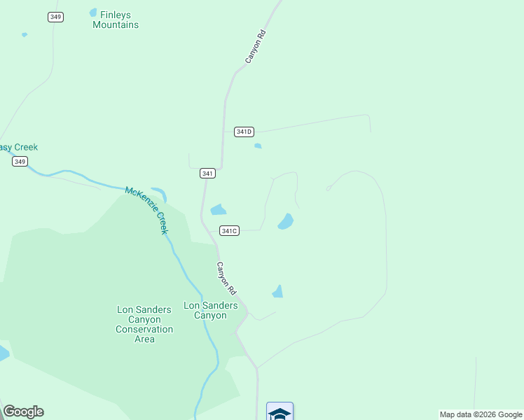 map of restaurants, bars, coffee shops, grocery stores, and more near County Road 341C in Piedmont