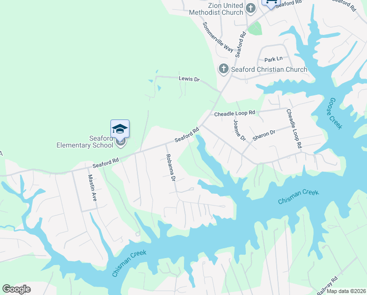 map of restaurants, bars, coffee shops, grocery stores, and more near 1406 State Route 622 in Seaford