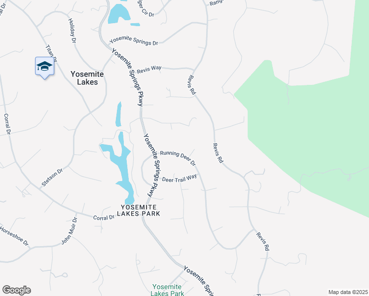 map of restaurants, bars, coffee shops, grocery stores, and more near 43071 Running Deer Drive in Coarsegold