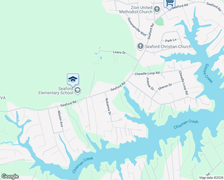 map of restaurants, bars, coffee shops, grocery stores, and more near 1406 State Route 622 in Seaford