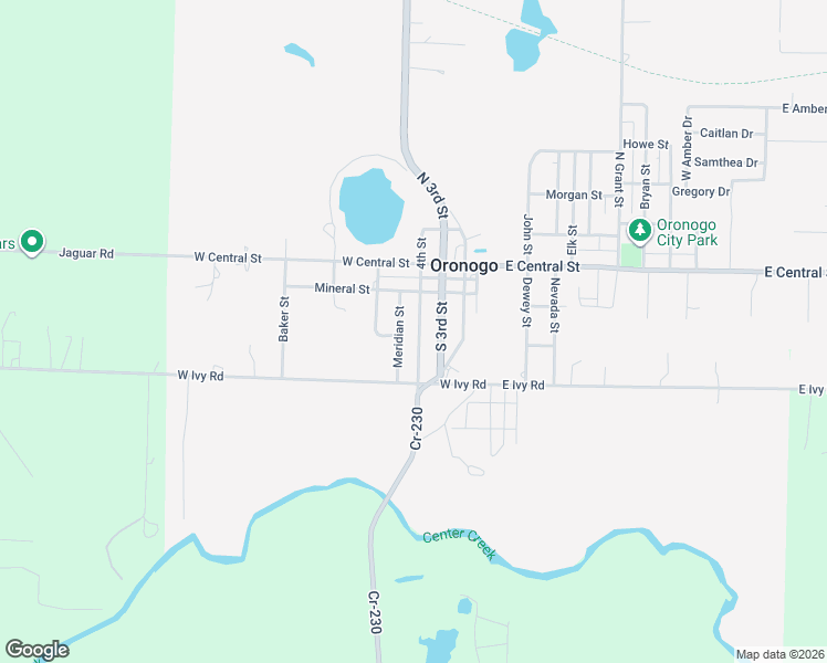 map of restaurants, bars, coffee shops, grocery stores, and more near 201-211 Meridian Street in Oronogo
