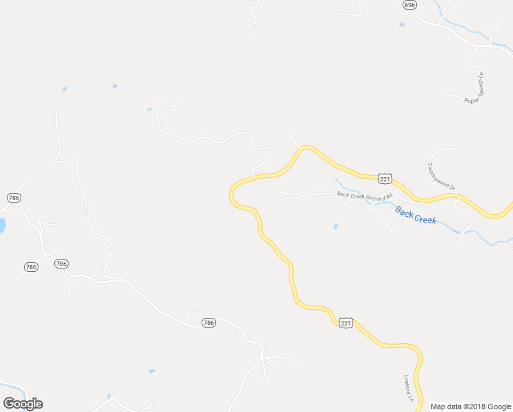 map of restaurants, bars, coffee shops, grocery stores, and more near 8758 Bent Mountain Road in Roanoke