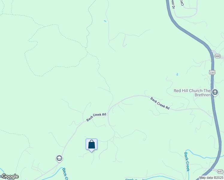 map of restaurants, bars, coffee shops, grocery stores, and more near 6502 South Indian Grave Road in Boones Mill