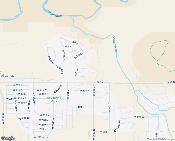 map of restaurants, bars, coffee shops, grocery stores, and more near 2333 West 750 North in Hurricane