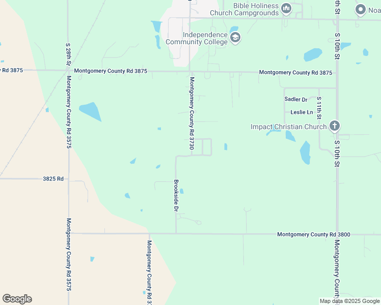 map of restaurants, bars, coffee shops, grocery stores, and more near 3176 Brookside Drive in Independence