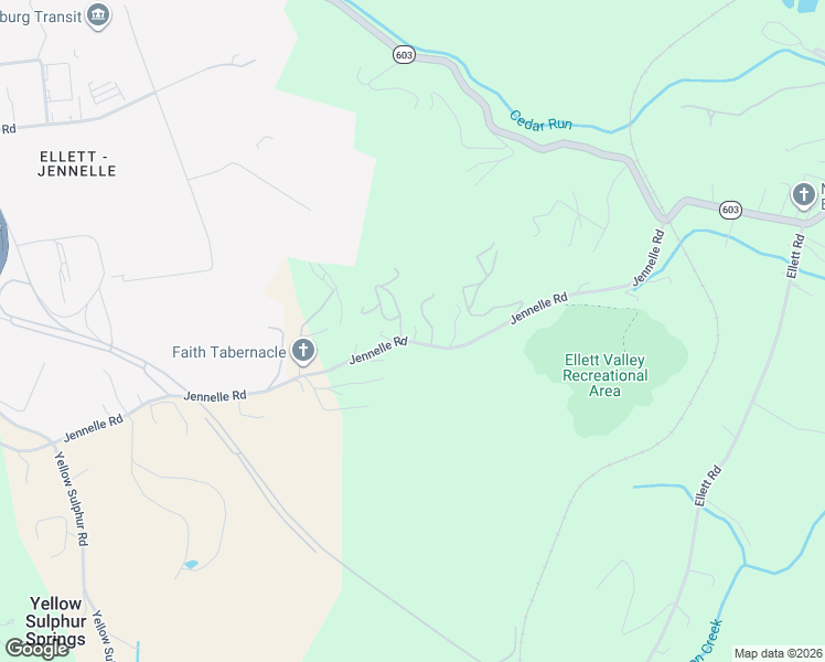 map of restaurants, bars, coffee shops, grocery stores, and more near 942 Jennelle Road in Blacksburg