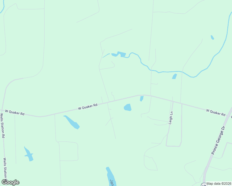 map of restaurants, bars, coffee shops, grocery stores, and more near 6606 West Quaker Road in Disputanta