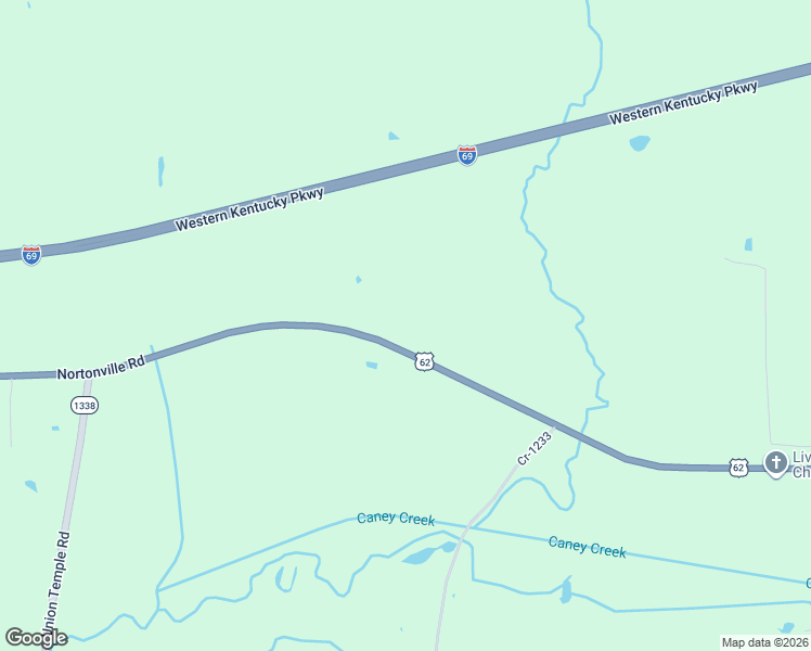 map of restaurants, bars, coffee shops, grocery stores, and more near 7500-7918 Nortonville Road in Hopkins County