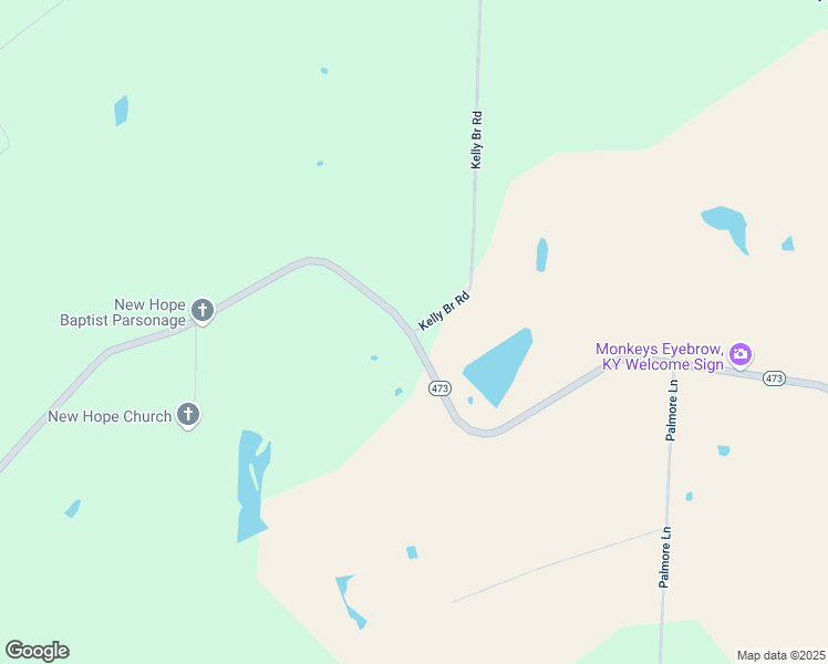 map of restaurants, bars, coffee shops, grocery stores, and more near 124 Kelly Bridge Road in Kevil