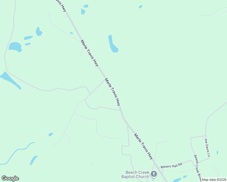 map of restaurants, bars, coffee shops, grocery stores, and more near Merle Travis Highway in Beech Creek