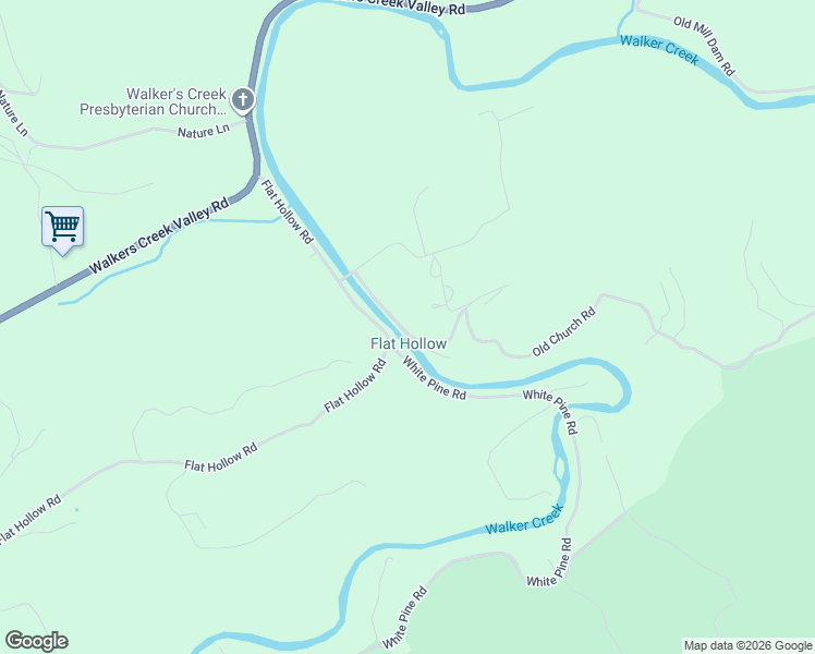 map of restaurants, bars, coffee shops, grocery stores, and more near 181 Old Church Road in Pearisburg