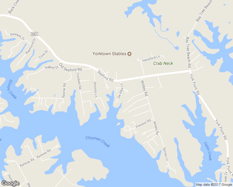 map of restaurants, bars, coffee shops, grocery stores, and more near 116 De Alba Lane in Seaford
