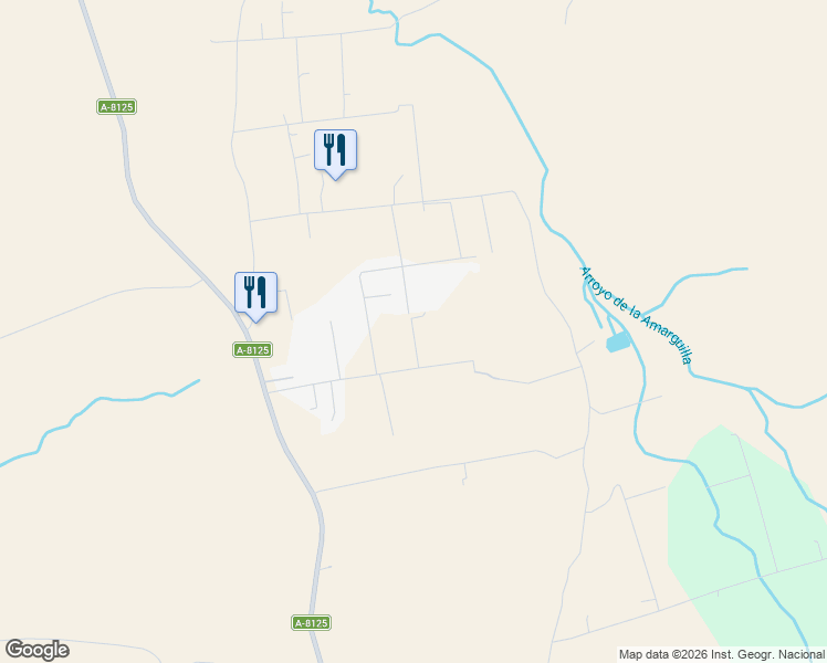 map of restaurants, bars, coffee shops, grocery stores, and more near 59 Calle la Mata Alcozarina in Morón de la Frontera