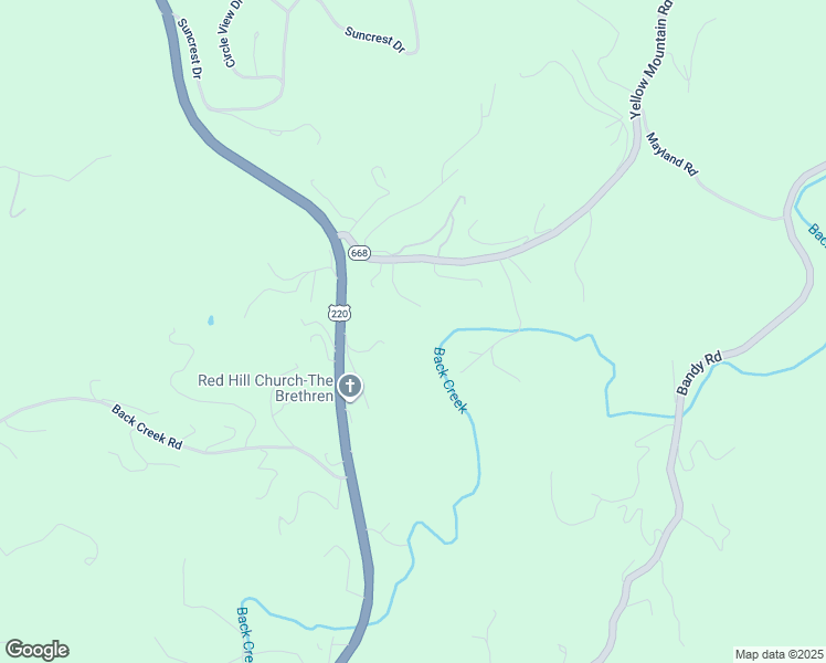 map of restaurants, bars, coffee shops, grocery stores, and more near 5672 Yellow Mountain Road in Roanoke