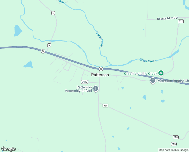 map of restaurants, bars, coffee shops, grocery stores, and more near 1234 Wayne County 312 in Patterson