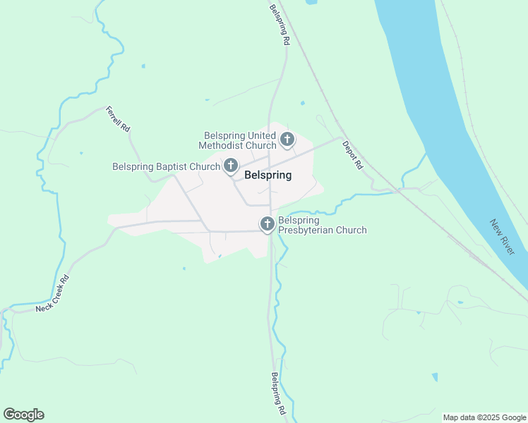 map of restaurants, bars, coffee shops, grocery stores, and more near in Belspring