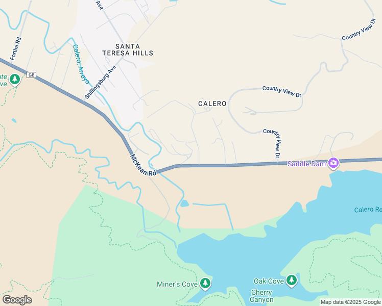 map of restaurants, bars, coffee shops, grocery stores, and more near 22050 McKean Road in San Jose