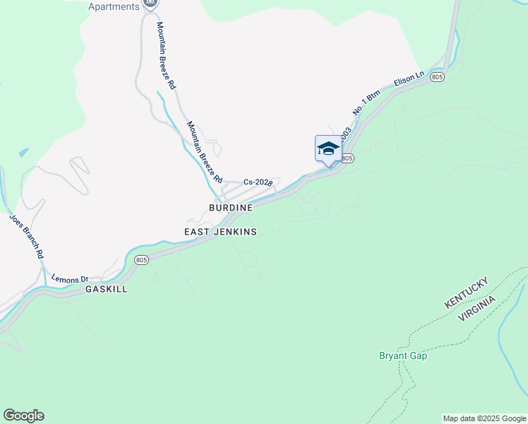 map of restaurants, bars, coffee shops, grocery stores, and more near in Letcher County