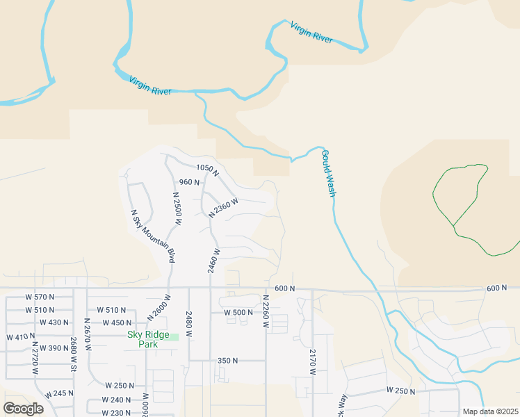 map of restaurants, bars, coffee shops, grocery stores, and more near 2287 West 1050 North in Hurricane