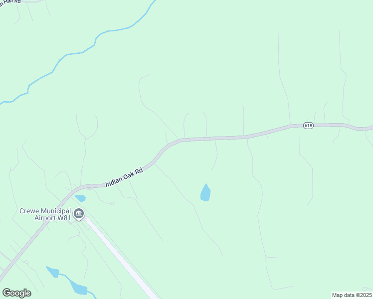 map of restaurants, bars, coffee shops, grocery stores, and more near 2068 Indian Oak Road in Crewe