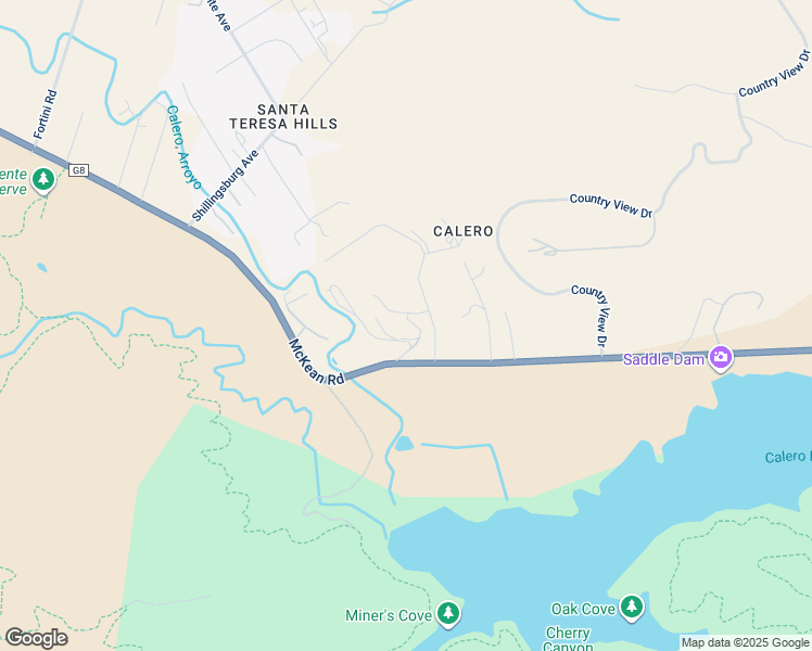 map of restaurants, bars, coffee shops, grocery stores, and more near 22050 McKean Road in San Jose