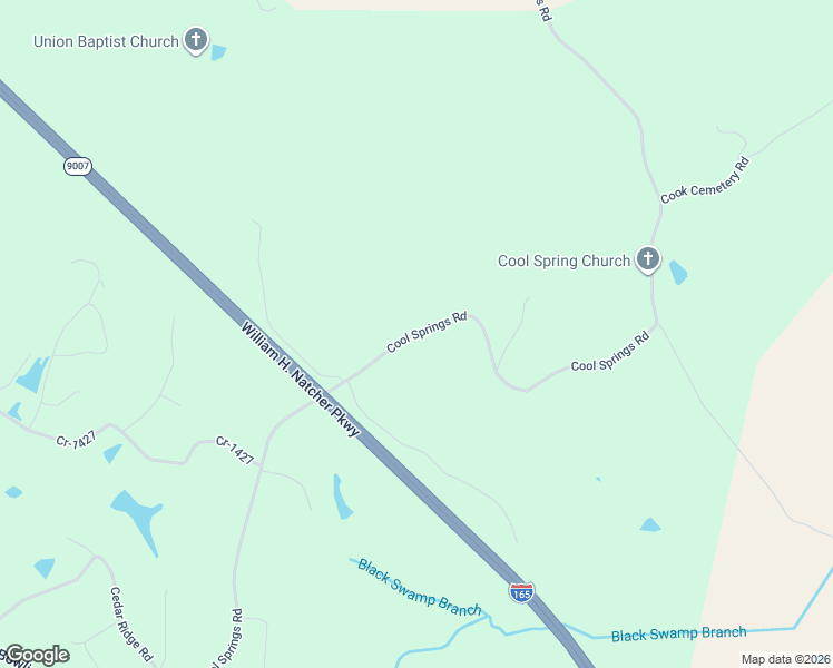 map of restaurants, bars, coffee shops, grocery stores, and more near Cool Springs Road in Morgantown