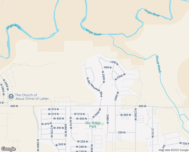 map of restaurants, bars, coffee shops, grocery stores, and more near 890 North Sky Mountain Boulevard in Hurricane